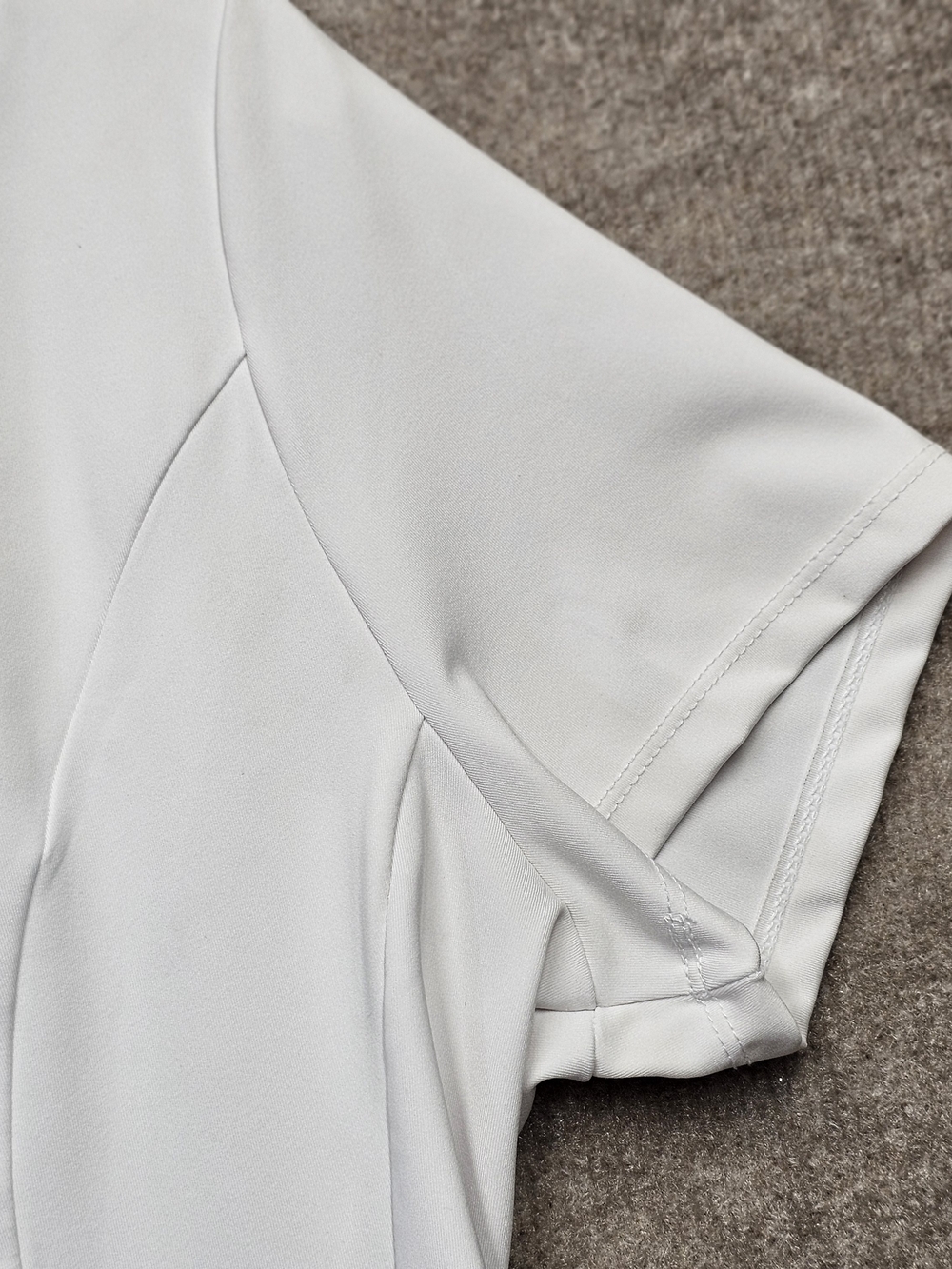 Cotton On Body White Front Zip Dress L Minimalist Fit Flare - Picture 5 of 12